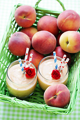 Image showing peach smoothie 