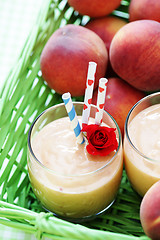 Image showing peach smoothie 