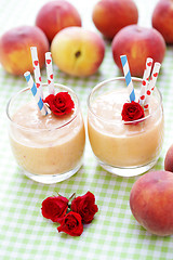 Image showing peach smoothie 