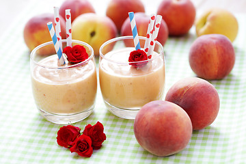 Image showing peach smoothie 