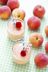 Image showing peach smoothie 