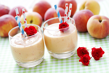 Image showing peach smoothie 