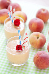 Image showing peach smoothie 