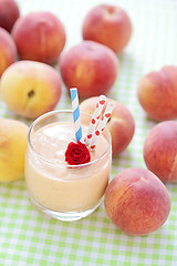 Image showing peach smoothie 