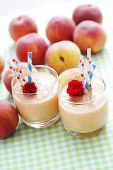 Image showing peach smoothie 