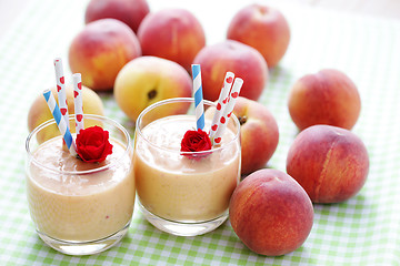 Image showing peach smoothie 