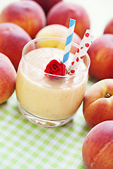 Image showing peach smoothie 