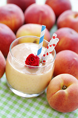 Image showing peach smoothie 