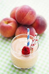 Image showing peach smoothie 