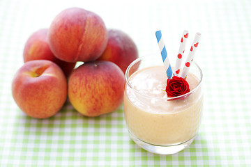 Image showing peach smoothie 