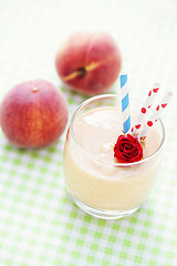 Image showing peach smoothie 