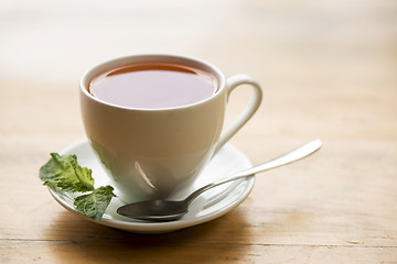 Image showing cup of aromatic tea