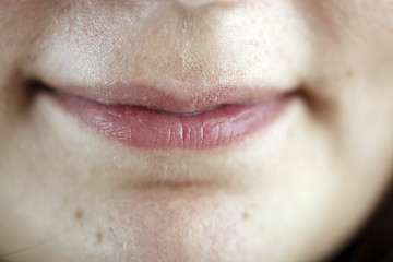 Image showing Woman's close mouth