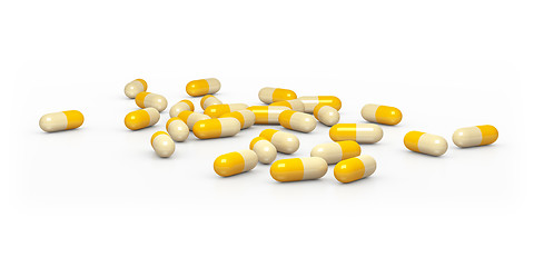 Image showing yellow pills