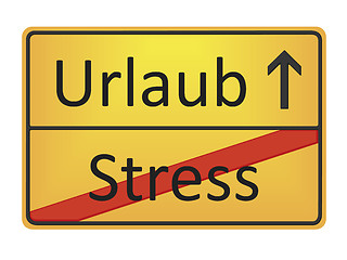 Image showing Urlaub - Stress