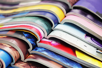 Image showing stack of magazines