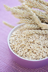 Image showing bowl of oats