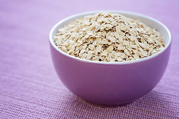 Image showing bowl of oats