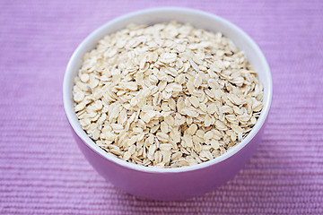 Image showing bowl of oats