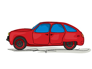 Image showing Sport car cartoon