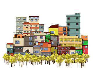 Image showing Cartoon city