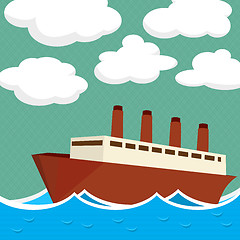 Image showing Steam ship