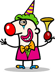 Image showing clown performer cartoon illustration