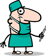 Image showing surgeon doctor cartoon illustration