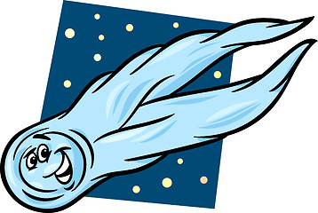 Image showing funny comet cartoon illustration