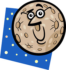 Image showing funny mercury planet cartoon illustration