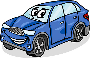 Image showing suv car character cartoon illustration