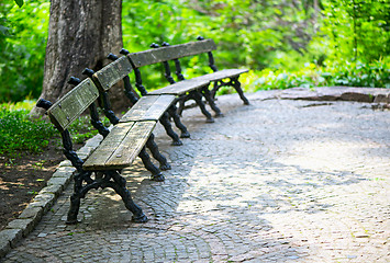 Image showing Bench in the park