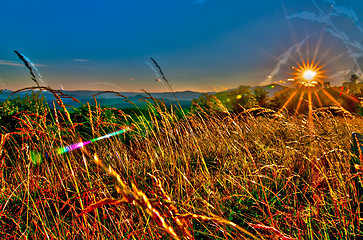 Image showing early morning on blue ridge parkway