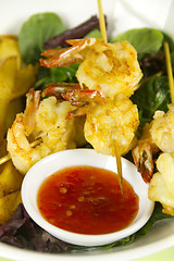 Image showing Prawn Skewers