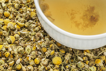 Image showing chamomile herbal tea