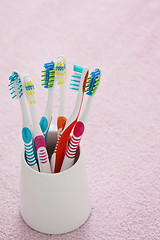 Image showing toothbrushes