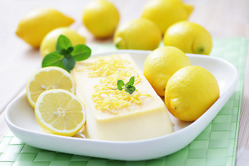 Image showing lemon semifreddo