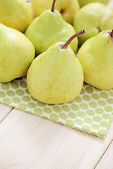 Image showing green pears