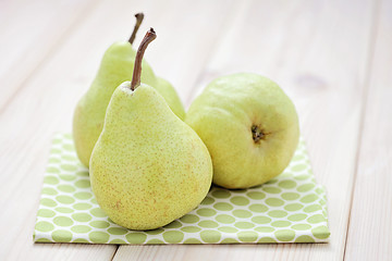 Image showing green pears