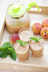 Image showing peach coctail