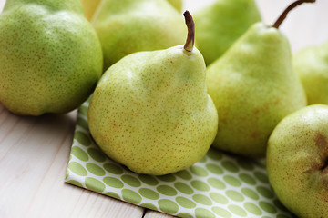 Image showing green pears