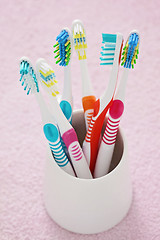 Image showing toothbrushes