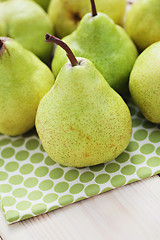 Image showing green pears