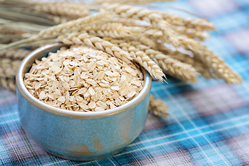 Image showing bowl of oats