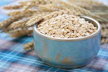 Image showing bowl of oats