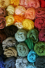 Image showing Skeins of Yarn - Vertical