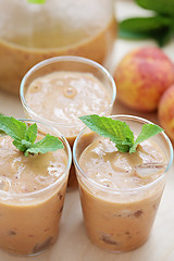 Image showing peach coctail