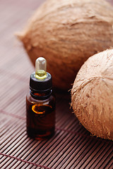 Image showing coconut essential oil