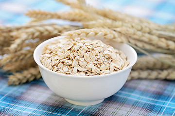 Image showing bowl of oats
