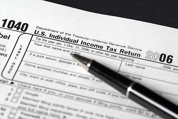 Image showing Income Tax Form